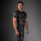 Рашгард - Venum Matupa Short Sleeve Rashguard - Black/Grey/Gold​